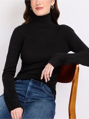 Montgomery Post Long sleeve Rib Turtleneck Sweater